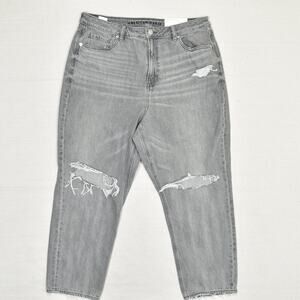 Gray Distressed Women Jeans